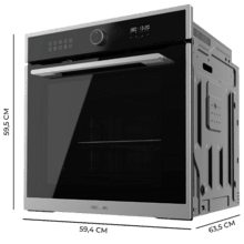 Bolero Hexa AF316000 Line  A Horno integrable Airfryer Edge de 81L de capacidad, 11 funciones con Airfryer Master, Pizza Master, Steam Asisst, Steam EasyClean, 3D cooking, Clase A.