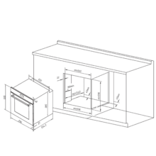 Bolero Hexa AF316000 Edge A Forno a incasso Airfryer Edge da 81 l di capacità, 11 funzioni ed Airfryer Master, Pizza Master, Steam Asisst, Steam EasyClean e 3D Cooking, classe A.