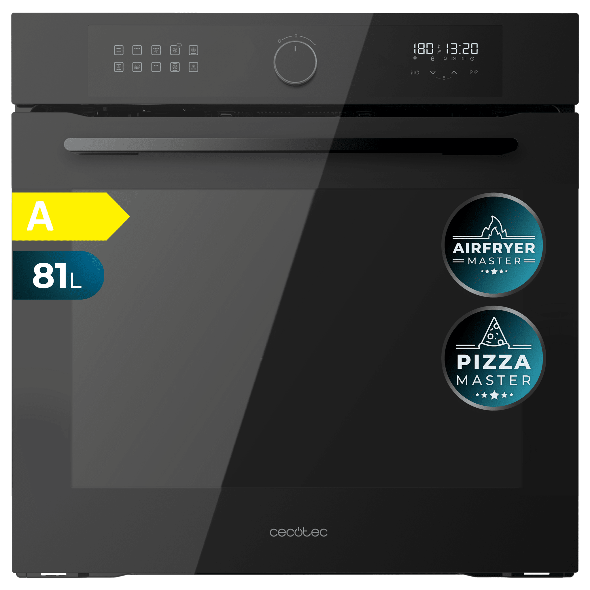 Bolero Hexa AF316000 Glass Black A Horno Integrable Cecotec