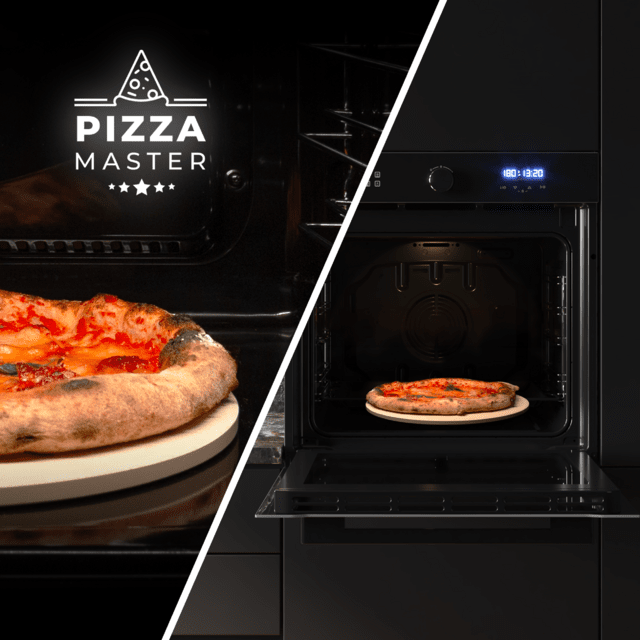 Bolero Hexa AF316000 Glass Black A Forno a incasso Airfryer Glass Black da 81 l di capacità, 11 funzioni ed Airfryer Master, Pizza Master, Steam Asisst, Steam EasyClean e 3D Cooking, classe A.