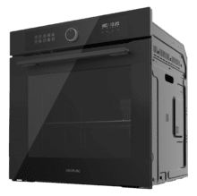 Bolero Hexa AF316000 Glass Black A Forno de encastre AirFryer Glass Black de 81 L de capacidade, 11 funções com Airfryer Master, Pizza Master, Steam Assist, Steam EasyClean, Cozedura 3D, Classe A.