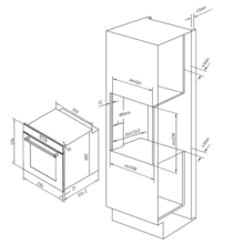 Bolero Hexa P506000 Edge A+ Horno integrable Pirolítico Cecotec