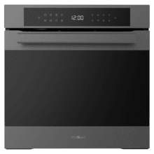Bolero Hexa P506000 Matt A+ Four encastrable à pyrolyse Matt de 81 L de capacité, 11 fonctions avec Airfryer Master, Pizza Master, Steam Base X2, 3D Cooking, Classe A+.