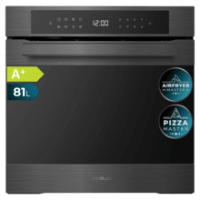 Bolero Hexa P506000 Matt A+ Forno de encastrar Pirolítico Matt de 81 L de capacidade, 11 funções com Airfryer Master, Pizza Master, 3D Cooking, Steam Base X2, Pirólise, Classe A+.