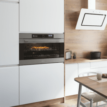 Bolero Hexa AF319000 Inox A Four encastrable Airfryer Inox de 133 L de capacité, 11 fonctions avec Airfryer Master, Pizza Master, Steam Asisst, Steam EasyClean, 3D cooking, Classe A.