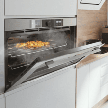 Bolero Hexa AF319000 Inox A Four encastrable Airfryer Inox de 133 L de capacité, 11 fonctions avec Airfryer Master, Pizza Master, Steam Asisst, Steam EasyClean, 3D cooking, Classe A.