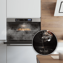 Bolero Hexa AF319000 Inox A Four encastrable Airfryer Inox de 133 L de capacité, 11 fonctions avec Airfryer Master, Pizza Master, Steam Asisst, Steam EasyClean, 3D cooking, Classe A.
