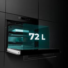 Bolero Hexa SM406000 Glass Black A+ Horno Integrable Multifunción Glass Black Meat Master de 72 l de capacidad, 12 funciones, Pizza Master, Modo Eco y Defrost, Electronic Timer, 2900 W.