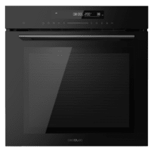 Bolero Hexa SM406000 Glass Black A+ Horno Integrable Multifunción Glass Black Meat Master de 72 l de capacidad, 12 funciones, Pizza Master, Modo Eco y Defrost, Electronic Timer, 2900 W.