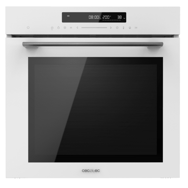 Bolero Hexa SM406000 Glass White A+ Horno Integrable Multifunción Glass White Meat Master de 72 l de capacidad, 12 funciones , Pizza Master, Modo Eco y Defrost, Electronic Timer, 2900 W.