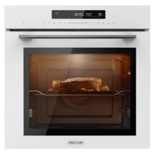 Bolero Hexa SM406000 Glass White A+ Horno Integrable Multifunción Glass White Meat Master de 72 l de capacidad, 12 funciones , Pizza Master, Modo Eco y Defrost, Electronic Timer, 2900 W.