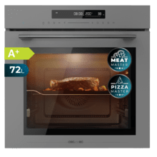 Bolero Hexa SM406000 Glass Grey A+ Horno Integrable Multifunción Glass Grey Meat Master de 72 l de capacidad, 12 funciones, Pizza Master, Modo Eco y Defrost, Electronic Timer, 2900 W.