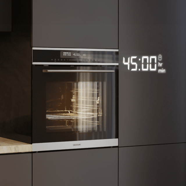 Bolero Hexa MWO706000 Line Horno Integrable Microondas Line de 72L de capacidad, 13 funciones con Modo Pizza, Modo Convección, Modo Descongelación, Electronic Timer, 2880W.