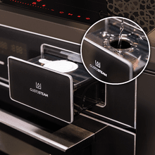 Bolero Hexa MWS704500 Forno a microonde integrato in vetro nero con capacità di 50 litri, 20 funzioni con vapore completo, modalità Eco, scongelamento, vapore EasyClean, timer elettronico, 2880 W.