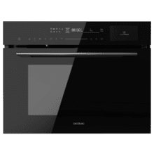 Bolero Hexa MWS704500 Glass Black Horno Integrable Microondas de 50L de capacidad, 20 funciones con Full Steam, Modo Eco, Defrost, Steam EasyClean, Electronic Timer, 2880W.