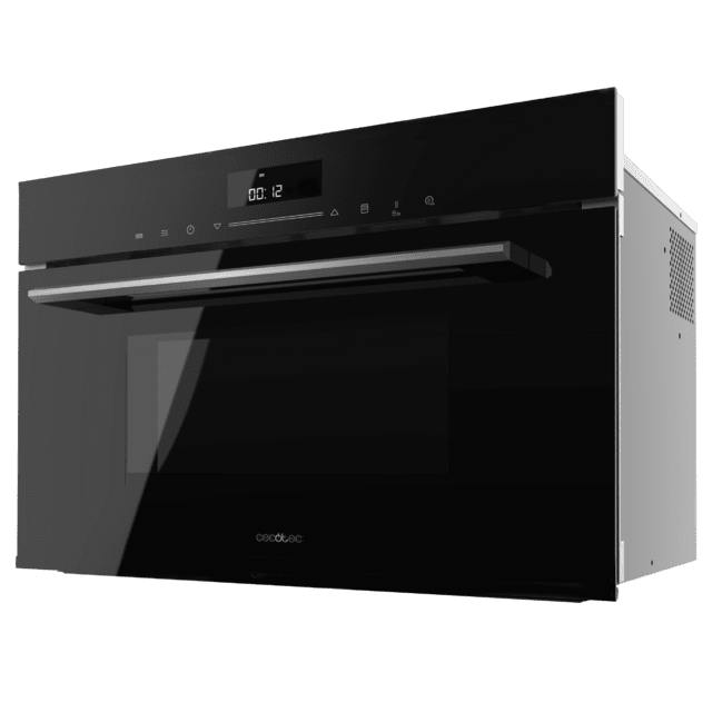 Bolero Hexa MW703800 Glass Black Microondas Integrable Glass Black de 34L de capacidad con función microondas, Modo Grill, Defrost, Auto Menú, Speed cooking, Electronic Timer.