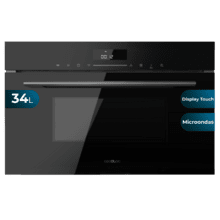 Bolero Hexa MW703800 Glass Black Microondas Integrable Glass Black de 34L de capacidad con función microondas, Modo Grill, Defrost, Auto Menú, Speed cooking, Electronic Timer.