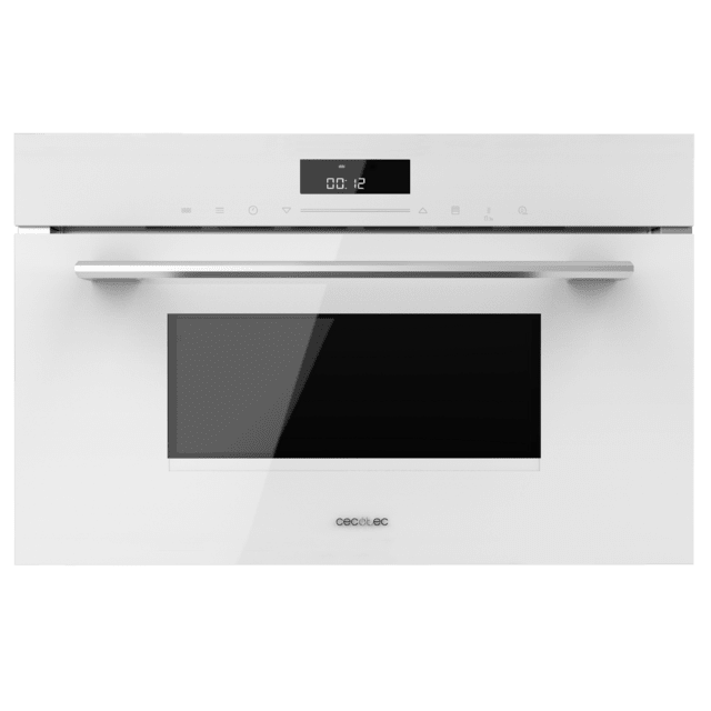 Bolero Hexa MW703800 Glass White Microondas Integrable Glass White de 34L de capacidad con función microondas, Modo Grill, Defrost, Auto Menú, Speed cooking, Electronic Timer.