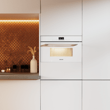 Bolero Hexa MW703800 Glass White Microondas Integrable Glass White de 34L de capacidad con función microondas, Modo Grill, Defrost, Auto Menú, Speed cooking, Electronic Timer.