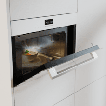 Bolero Hexa MW703800 Glass White Horno Integrable de 34L de capacidad con función microondas, Modo Grill, Defrost, Auto Menú, Speed cooking, Electronic Timer.