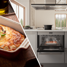 Bolero Hexa MW703800 Glasgrauer integrierter glasgrauer Mikrowellenherd mit 34 l Fassungsvermögen mit Mikrowellenfunktion, Grillmodus, Auftauen, automatischem Menü, Schnellkochen, elektronischem Timer.