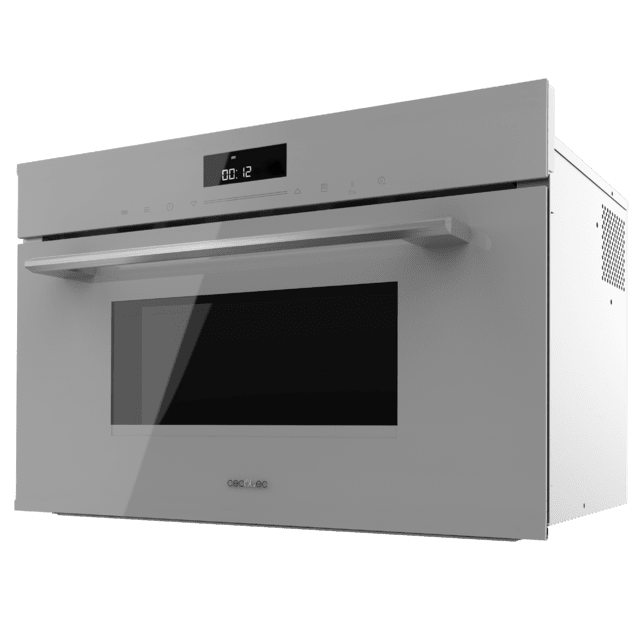 Bolero Hexa MW703800 Glass Grey Microondas Integrable Glass Grey de 34L de capacidad con función microondas, Modo Grill, Defrost, Auto Menú, Speed cooking, Electronic Timer.