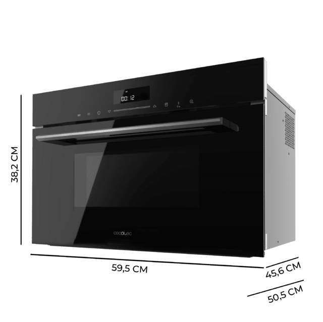 Bolero Hexa MWO703800 Line Horno Integrable Microondas Line de 34L de capacidad con función Microondas, Convencción, Modo Grill, Defrost, Auto Menú, Speed cooking, Electronic Timer.