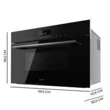 Bolero Hexa MWO703800 Line Horno Integrable Microondas Line de 34L de capacidad con función Microondas, Convencción, Modo Grill, Defrost, Auto Menú, Speed cooking, Electronic Timer.