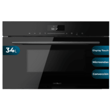 Cecotec Horno Integrable 45cm de Alto Bolero Hexa M224500 Edge A. 2600W,  53L Capacidad, 7 Funciones, Grill, Fan Assisted Grill, Convección, Defrost,  Steam Base X2, Steam EasyClean, Steam Assist : : Hogar