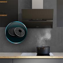 Bolero Flux DT 608010 Glass Black A++ Campana decorativa Bolero Flux DT 608010 Glass Black A++ de 60cm de ancho, acabado frontal vidrio negro, chimenea inox, succión 800m3/h, Motor 210W, Clase A++, control táctil, 3 niveles de potencia, Booster, luz, filtro de carbono, Apertura automática, Hand Movement Control y Delay Function.