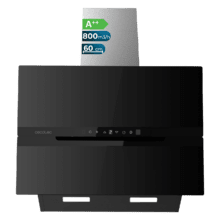 Bolero Flux DT 608010 Glass Black A++ Campana decorativa Bolero Flux DT 608010 Glass Black A++ de 60cm de ancho, acabado frontal vidrio negro, chimenea inox, succión 800m3/h, Motor 210W, Clase A++, control táctil, 3 niveles de potencia, Booster, luz, filtro de carbono, Apertura automática, Hand Movement Control y Delay Function.