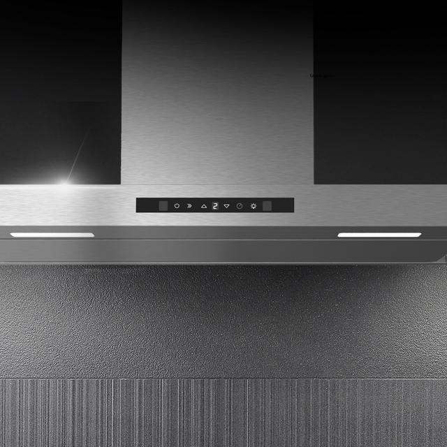 Bolero Flux TT 908000 Slim Glass Black A++ Bolero Flux TT 908000 Slim Glass Black A++ 90cm breit, Edelstahl-Finish, Absaugung 800m3/h, Motor 220W, Klasse A++, Glas-Schwarzes Touch-Display, 3 Leistungsstufen, Licht, Kohlefilter, Handbewegungssteuerung und Rauchsensor.