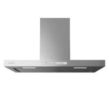 Bolero Flux TT 908000 Slim Glass White A++ Campana T de 90cm de ancho, acabado inox, succión 800m3/h, Motor 210W, Clase A++, display táctil glass white, 3 niveles de potencia, luz, filtro de carbono, Hand Movement Control y Delay Function.