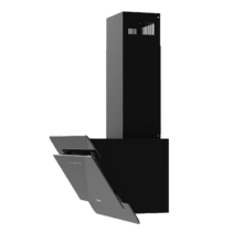 Bolero Flux DT 608000 Glass Black A++ Campana decorativa de 60cm de ancho, acabado frontal vidrio negro, succión 800m3/h, Motor 210W, Clase A++, control táctil, 3 niveles de potencia, Booster, luz, filtro de carbono y Hand Movement Control.