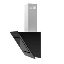 Bolero Flux DT 608002 Glass Black A++ Campana decorativa de 60cm de ancho, acabado frontal vidrio negro, chimenea inox, succión 800m3/h, Motor 210W, Clase A++, control táctil, 3 niveles de potencia, Booster, luz, filtro de carbono, Hand Movement Control y Delay Function.