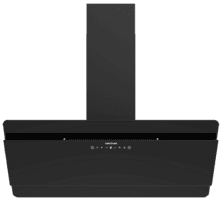 Bolero Flux DT 908000 Glass Black A++ Campana decorativa Bolero Flux DT 908000 Glass Black A++ de 90cm de ancho, acabado frontal vidrio negro, chimenea negra, succión 800m3/h, Motor 210W, Clase A++, control táctil, 3 niveles de potencia, Booster, luz, filtro de carbono y Hand Movement Control.