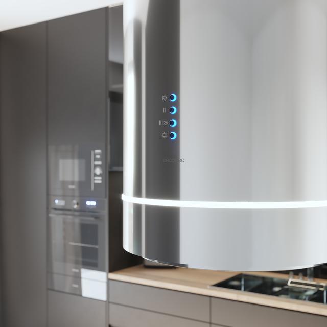 388000 Bolero Flux IRE 388000 Inox A++ Runde Inselhaube Cecotec