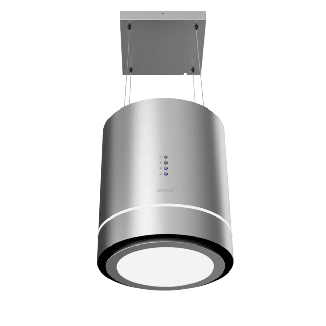 Bolero Flux CRE 448000 Inox A++ Cappa sospesa rotonda Bolero Flux CRE 448000 Inox A++, diametro 44 cm, finitura acciaio inox, aspirazione 800 m3/h, motore 210 W, classe A++, controllo elettronico, 3 livelli di potenza, luce, filtro al carbone e funzione Delay.