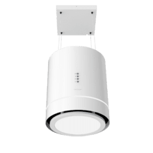 Bolero Flux CRE 448000 White A++ Hotte ronde suspendue Bolero Flux CRE 448000 White A++ de 44 cm de diamètre, finition inox, aspiration de 800m3/h, moteur de 210 W, classe A++, contrôle électronique, 3 niveaux de puissance, lumière, filtre à charbon et Delay Function.