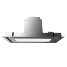Bolero Flux TIR 908000 Inox A++ Campana integrable de techo de 90cm de ancho, acabado inox, succión 800m3/h, Motor 210W, Clase A++, remote control, 3 niveles de potencia, Booster, luz y filtro de carbono.