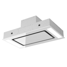 Bolero Flux TIR 908000 Glass White A++ Campana integrable de techo de 90cm de ancho, acabado vidrio blanco, succión 800m3/h, Motor 210W, Clase A++, remote control, 3 niveles de potencia, Booster, Delay Function, Luz Led y Filtros de carbono.