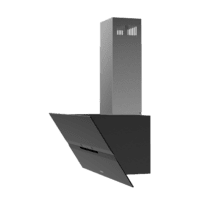 Bolero Flux DT 908010 Glass Black A++ Campana decorativa de 90cm de ancho, acabado frontal vidrio negro mate, chimenea inox, succión 800m3/h, Motor 210W, Clase A++, control táctil, 3 niveles de potencia, Booster, luz, filtro de carbono, Apertura automática y Hand Movement Control.