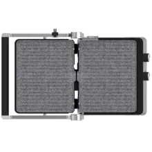 Rock'nGrill Blaze Parrilla eléctrica de 2400 W que ajusta el tiempo y temperatura, posee placas con revestimiento RockStone y apertura de 180º.