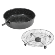 Accesorios Para Turbocecofry 4D Cubeta Plana Con Revestimiento De Piedra De 3 Litros Y Accesorio Para Snacks De Acero Inoxidable.
