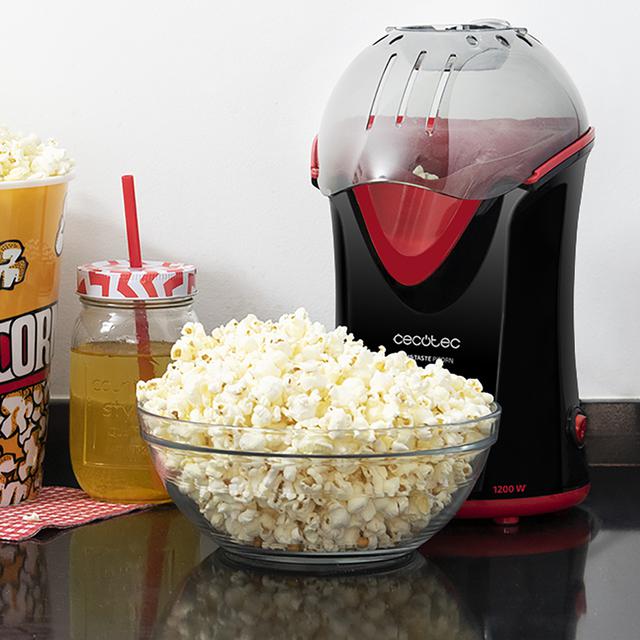 Fun&Taste P´corn Popcornmaker 1200 W, Konvektion, Popcorn in 2 Minuten fertig, Inklusive Messlöffel, Leicht zu reinigen