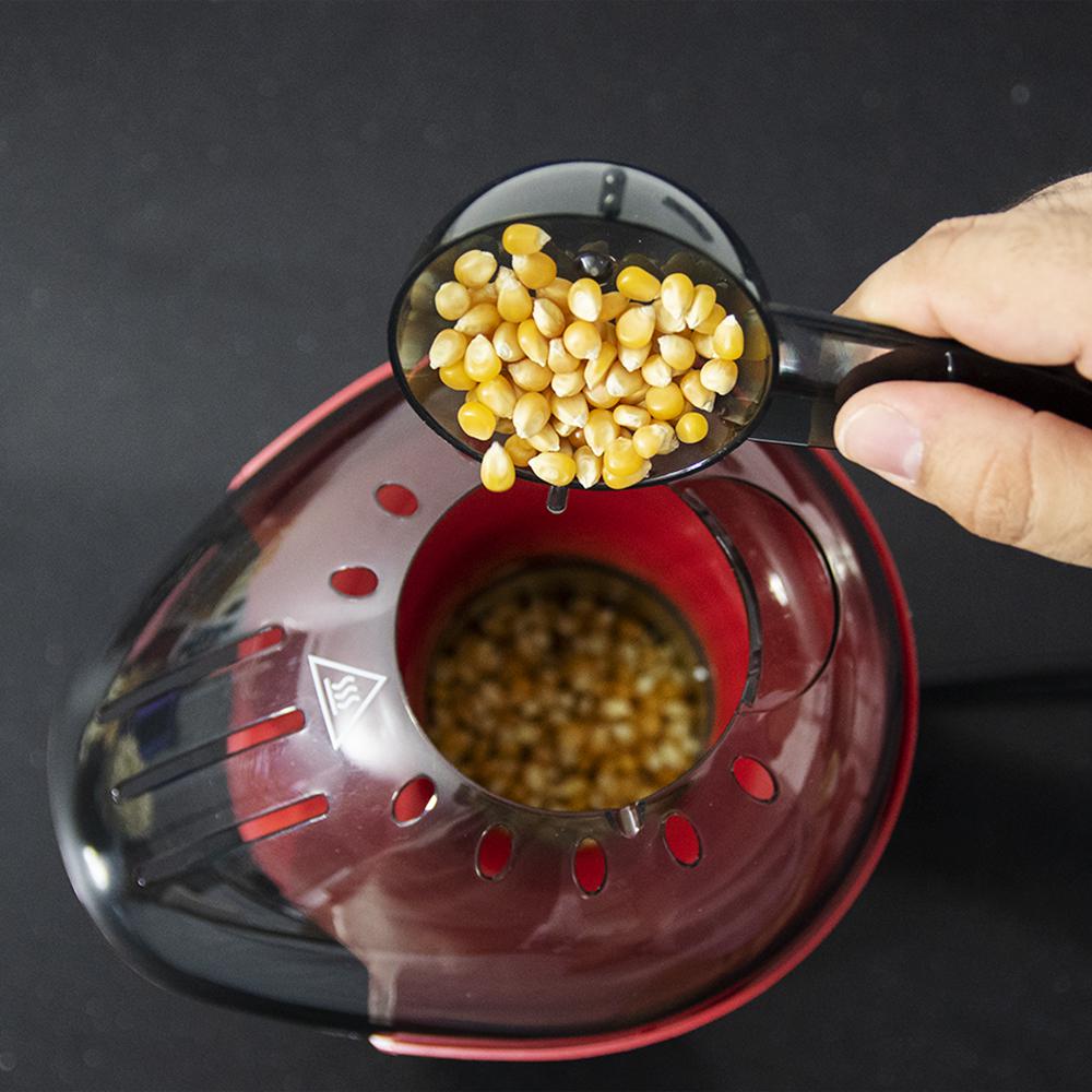 Fun&Taste P´corn Popcornmaker 1200 W, Konvektion, Popcorn in 2 Minuten fertig, Inklusive Messlöffel, Leicht zu reinigen