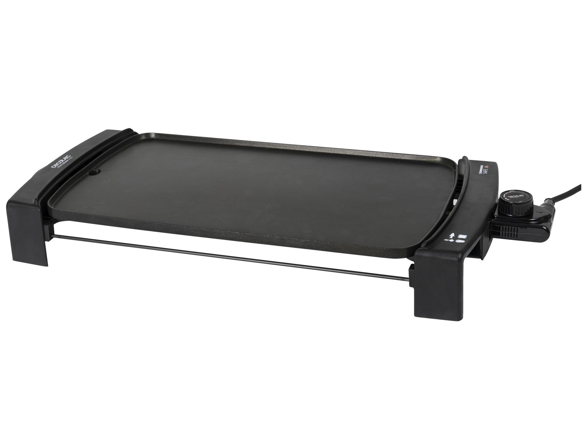 Black&Water 2500 - Griddle Grillplatte, Elektrogrill, Antihaftbeschichtung, Tropfschale, einstellbare Temperatur, spülmaschinenfest