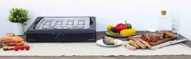 PerfectSteak 4200 Way ‌Grelhador elétrico de mesa de 2400 W, Grelha de Aço inoxidável e Altura Ajustável em 3 Níveis.