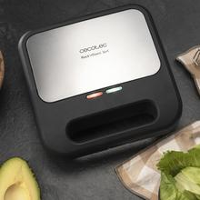 Appareil à sandwichs Rock´nToast 3in1. 800 W, capacité pour 2 sandwichs, finition en acier inoxydable, 3 plaques interchangeables avec revêtement RockStone