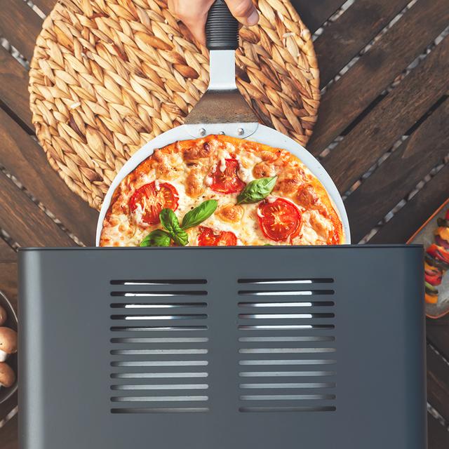 Txuletaco 8000 Inferno. Forno para churrasco, 2200W, Grelha de ferro fundido, Pedra e bandejaara pizza, 2 bandejas de gordura, Temperatura até 850º, Termómetro digital de cozedura Incluído